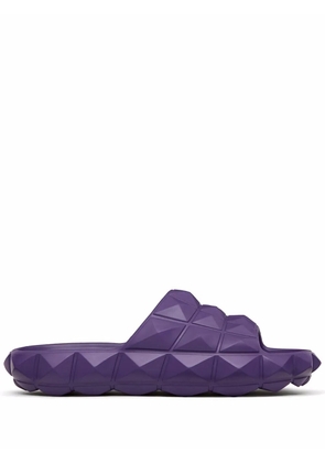 Valentino Garavani flat Rockstud slides - Purple