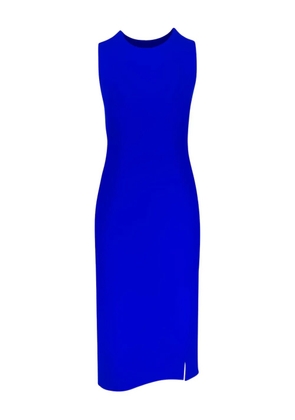 Akris sleeveless slit midi dress - Blue