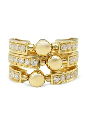 Bvlgari Pre-Owned 2010 18kt yellow gold Allegra diamond ring