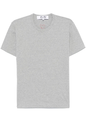 Comme Des Garçons Play signature heart-patch T-shirt - Grey