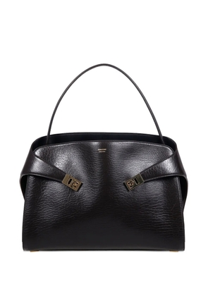 Ferragamo buckled leather shoulder bag - Brown