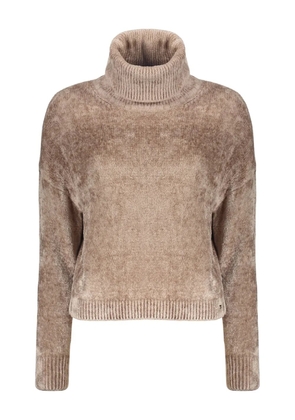 Herno high-neck long-sleeve sweater - Brown