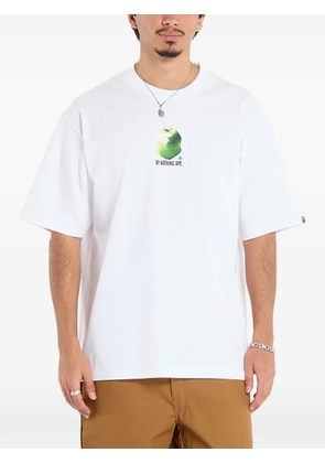 A BATHING APE® apple-graphic T-shirt - White