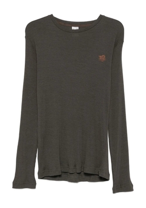 RANRA long-sleeve T-shirt - Brown