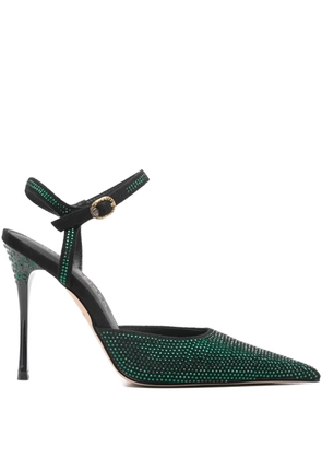 Kurt Geiger London embellished pointed-toe pumps - Green