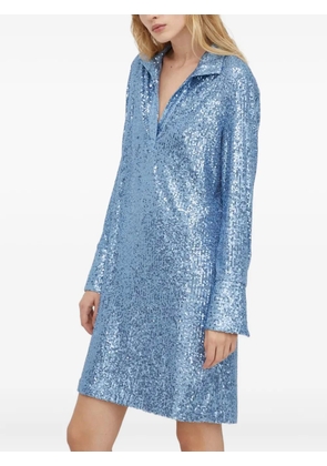 Day Birger Et Mikkelsen sequin collared mini dress - Blue
