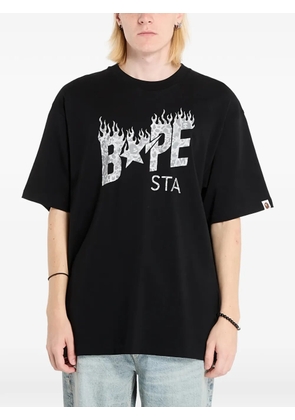 A BATHING APE® printed T-shirt - Black