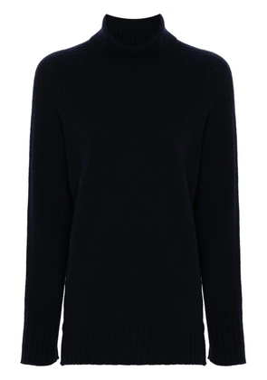 TWINSET roll-neck wool-cashmere blend jumper - Blue