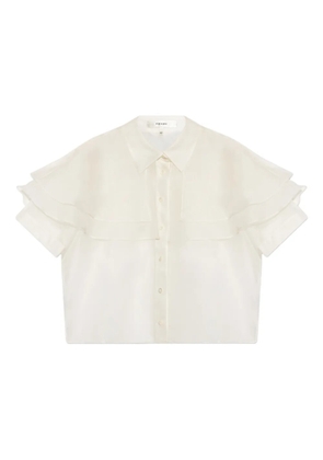 FRAME ruffled shirt - White
