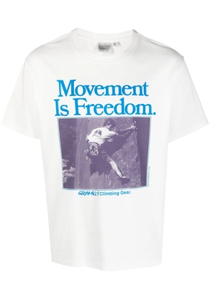 Gramicci Movement cotton T-shirt - White