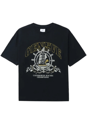 RHUDE Geneve Catamaran cotton T-shirt - Black