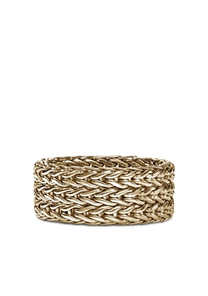 John Hardy 14kt yellow gold Rata Chain ring
