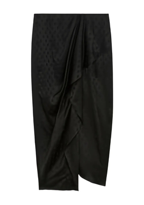 ISABEL MARANT Breen polka-dot draped skirt - Black