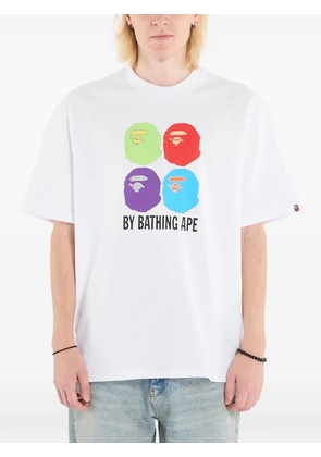 A BATHING APE® Multi Ape Head T-shirt - White