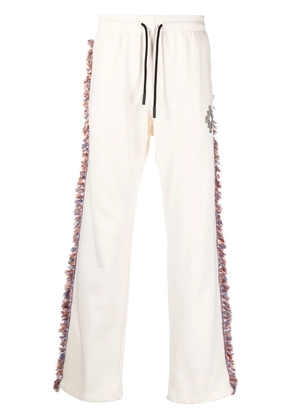COUNTY OF MILAN fringe-detailing jersey track-pant - Neutrals