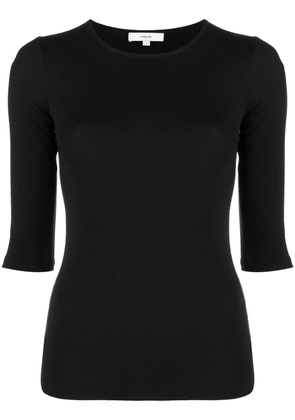 Vince fine-ribbed top - Black