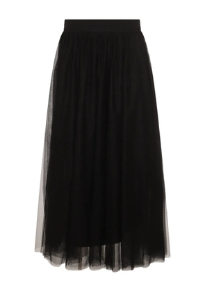 Fabiana Filippi pleated tulle skirt - Black