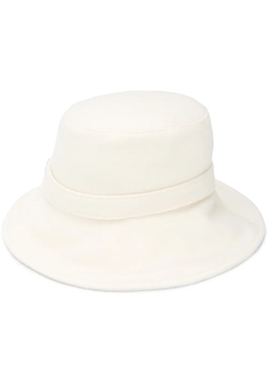 Alberta Ferretti logo bucket hat - White