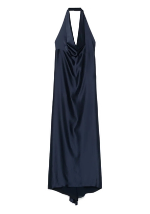 Blanca Vita satin maxi dress - Blue