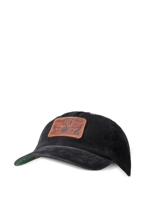 Ralph Lauren RRL corduroy logo-patch cap - Black