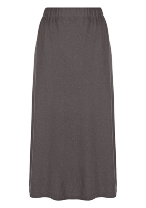Fabiana Filippi ribbed-knit midi skirt - Grey