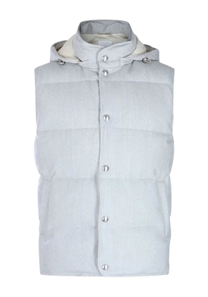Eleventy hooded quilted-pattern gilet - Grey