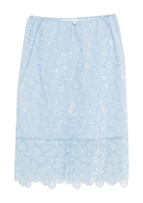Cecilie Bahnsen Bria midi skirt - Blue