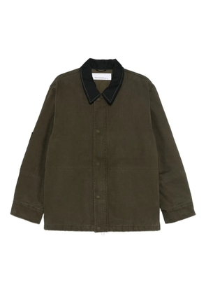 OAMC contrast collar coat - Green