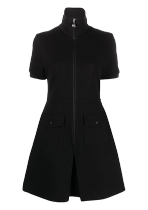 Moncler zipped short-sleeved minidress - Black
