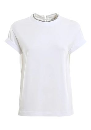 Brunello Cucinelli rolled-sleeve T-shirt - White