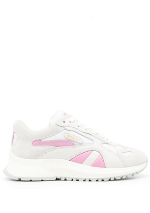 Bally contrast-panel leather sneakers - White