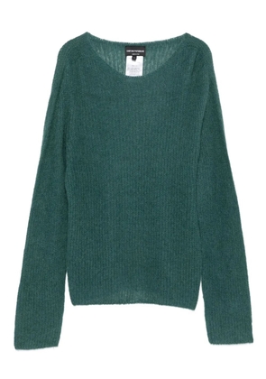 Emporio Armani crew-neck sweater - Green