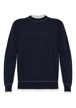 Eleventy long-sleeve crew-neck sweater - Blue