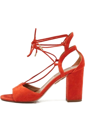 Aquazzura block-heel ankle-strap sandals - Orange