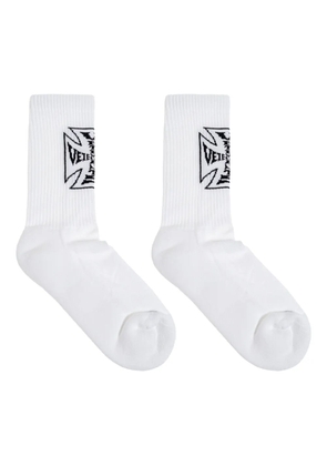 VETEMENTS intarsia socks - White