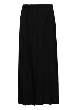 Junya Watanabe elasticated waistband pleated skirt - Black