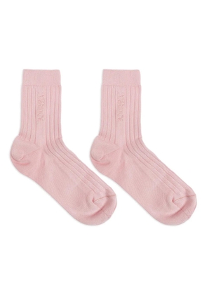 Versace ribbed logo-embroidered socks - Pink