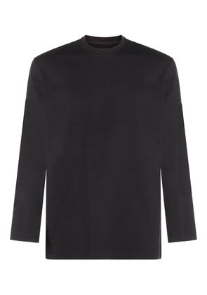 Y-3 logo-print long-sleeve T-shirt - Black