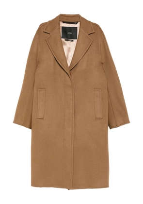 Max Mara notched-lapel coat - Brown