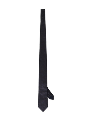 Corneliani jacquard silk tie - Black