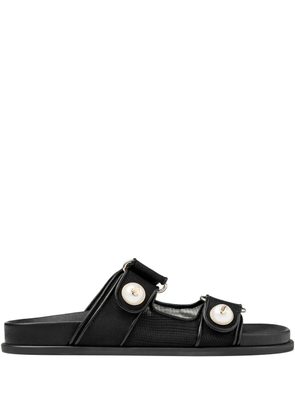 Jimmy Choo Fayence pearl-embellished sandals - Black