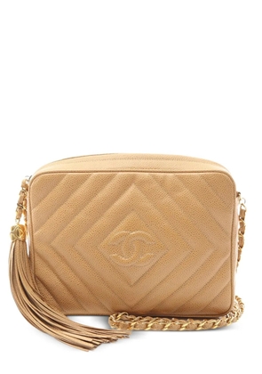 CHANEL Pre-Owned 1991-1994 diamond-stitch chain shoulder bag - Neutrals