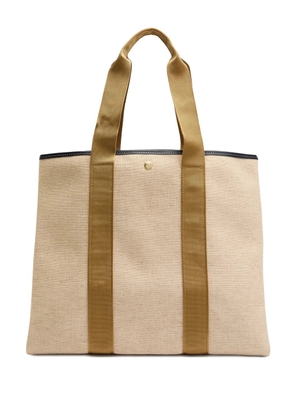Rue De Verneuil top-handle tote bag - Neutrals