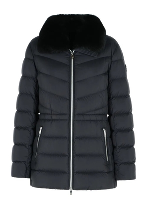 Moose Knuckles fur-trimmed quilted jacket - Black