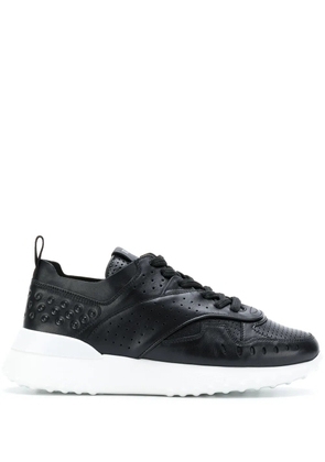 Tod's panelled lace-up sneakers - Black