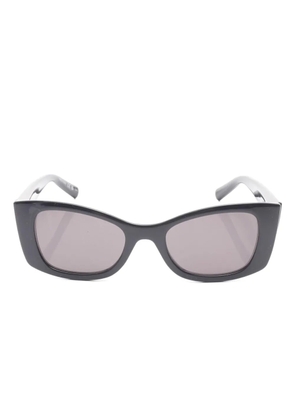 Saint Laurent Pre-Owned 20s rectangle-frame tinted sunglasses - Black
