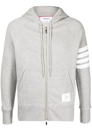 Thom Browne 4-Bar zip-up hoodie - Grey