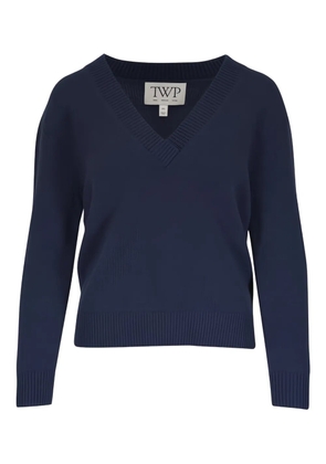 TWP V-neck long-sleeve sweater - Blue