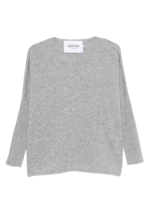 Gotha V-neck sweater - Grey