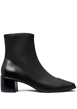 Tory Burch 50mm cap-toe ankle boots - Black